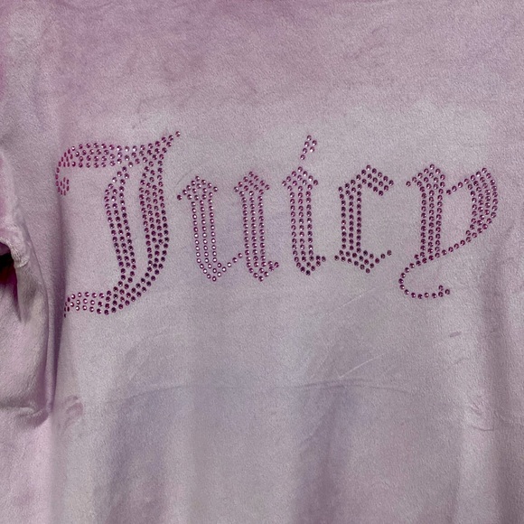 NWT Juicy Couture Velour Long Sleeve Top in Mauve Muse - Picture 2 of 6